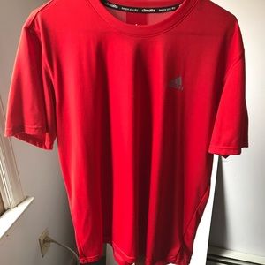 Adidas Climalite Shirt, Red (Large)